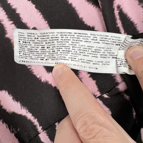 Desigual X Maria Escote Women’s Size Large Zebra Slim Short Dress Multicolor - Picture 11 of 16